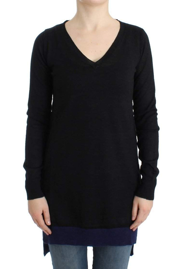 COSTUME NATIONAL C’N’C  V-Neck Lightweight Sweater #women, Black, Catch, Costume National, feed-agegroup-adult, feed-color-black, feed-gender-female, feed-size-M, Gender_Women, Kogan, M, Sweaters - Women - Clothing at SEYMAYKA