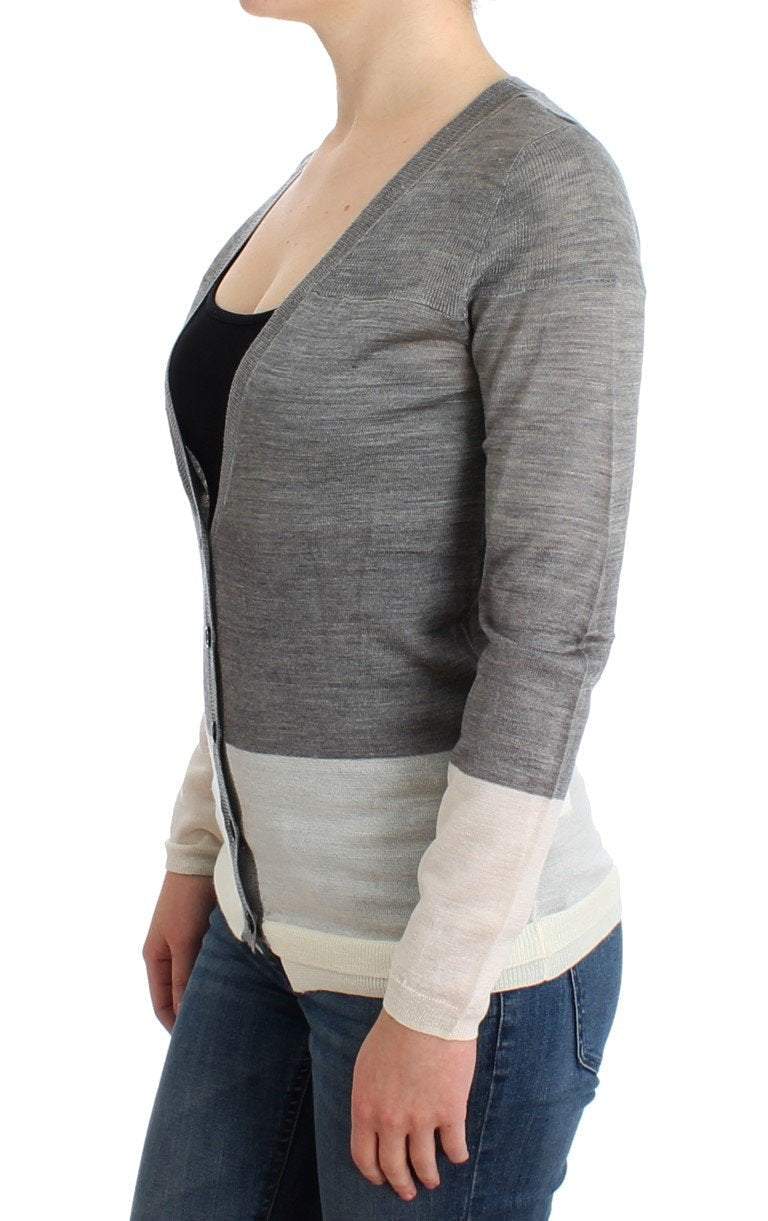 COSTUME NATIONAL C’N’C   Lightweight Cardigan #women, Catch, Costume National, feed-agegroup-adult, feed-color-gray, feed-gender-female, feed-size-XS, feed-size-XXS, Gender_Women, Gray, Kogan, Sweaters - Women - Clothing, XS at SEYMAYKA