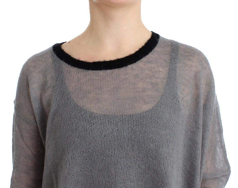 COSTUME NATIONAL C’N’C   Embellished Asymmetric Sweater #women, Catch, Costume National, feed-agegroup-adult, feed-color-gray, feed-gender-female, feed-size-L, feed-size-S, Gender_Women, Gray, Kogan, L, S, Sweaters - Women - Clothing at SEYMAYKA