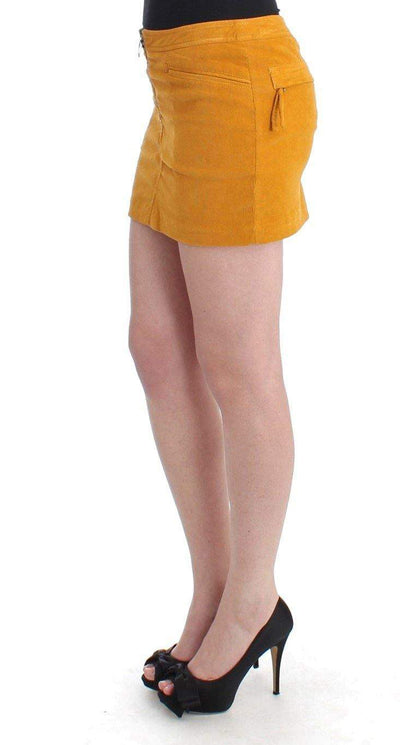 COSTUME NATIONAL C’N’C   Corduroy Mini Skirt #women, Catch, Costume National, feed-agegroup-adult, feed-color-yellow, feed-gender-female, feed-size-IT40|S, Gender_Women, IT40|S, Kogan, Skirts - Women - Clothing, Yellow at SEYMAYKA