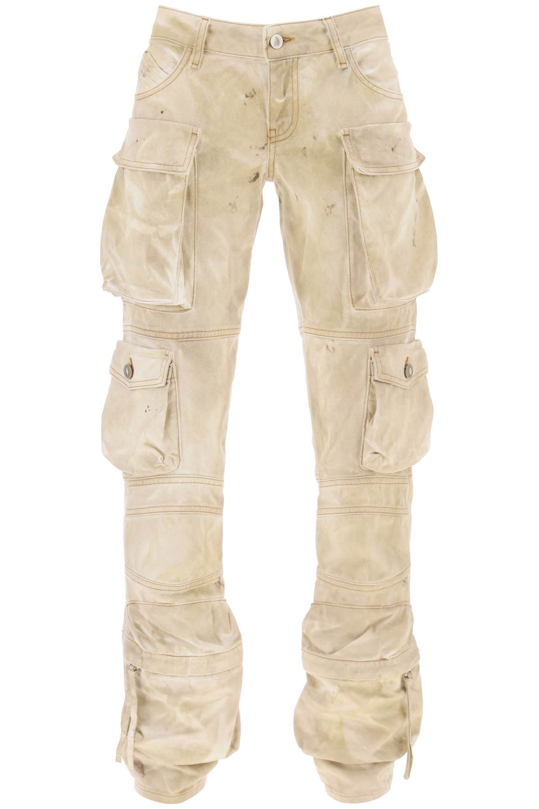 The attico 'essie' cargo pants with marble effect-0