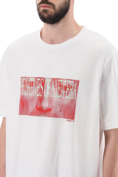 Oamc 'albrecht' t-shirt with print-3