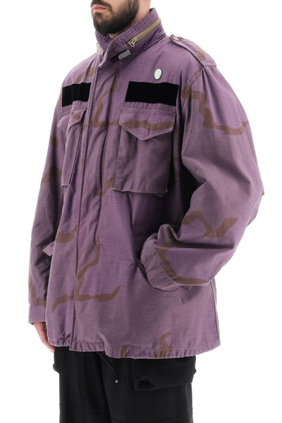 Oamc field jacket in cotton with camouflage pattern-3