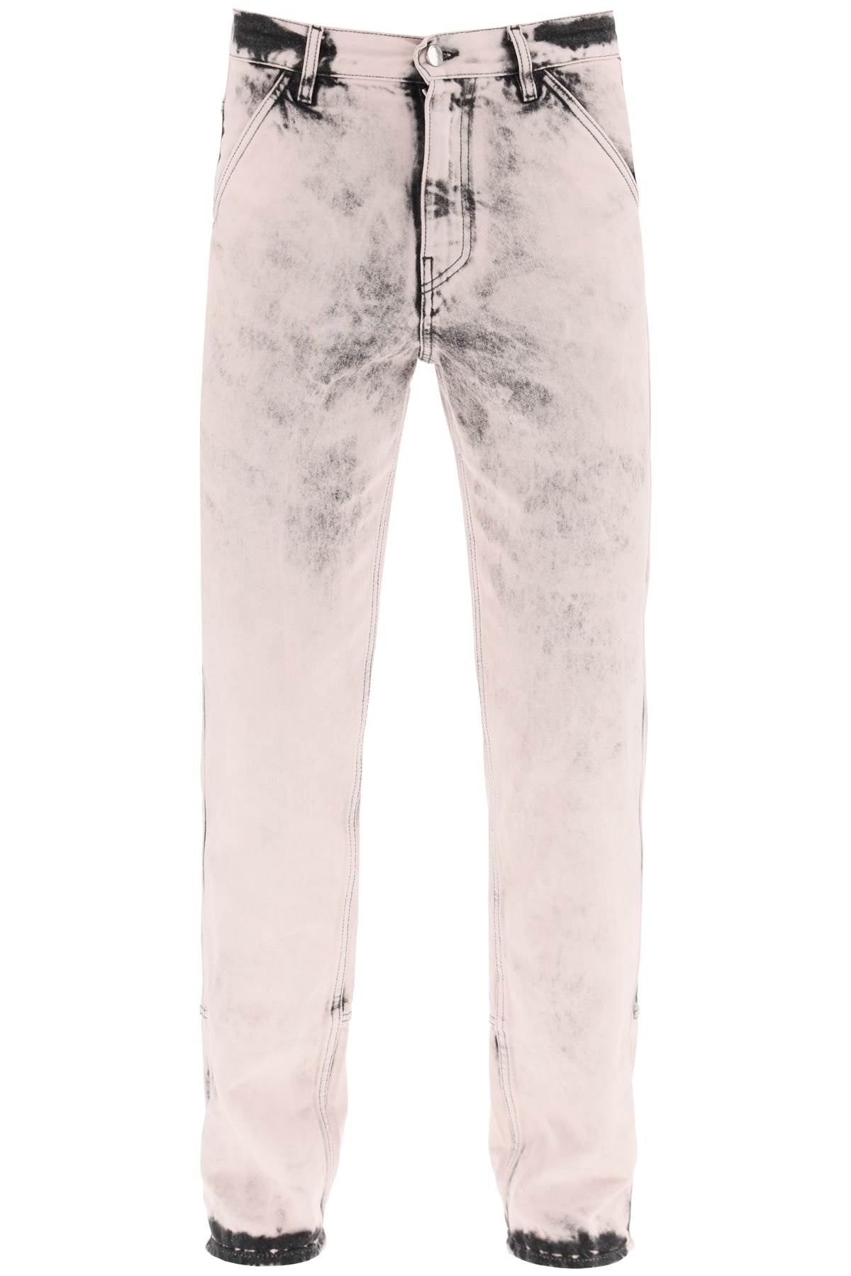 Oamc stone-washed straight-leg jeans-0