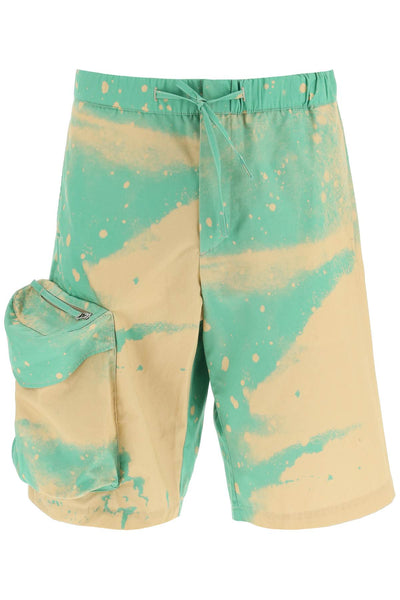Oamc smudge oversized shorts with maxi pockets-0
