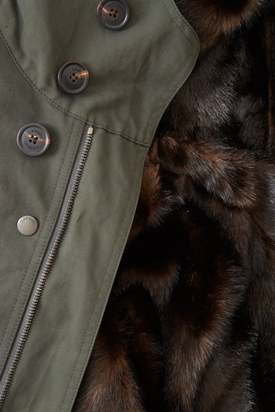 Lardini Parka Jacket with Inner Eco Fur