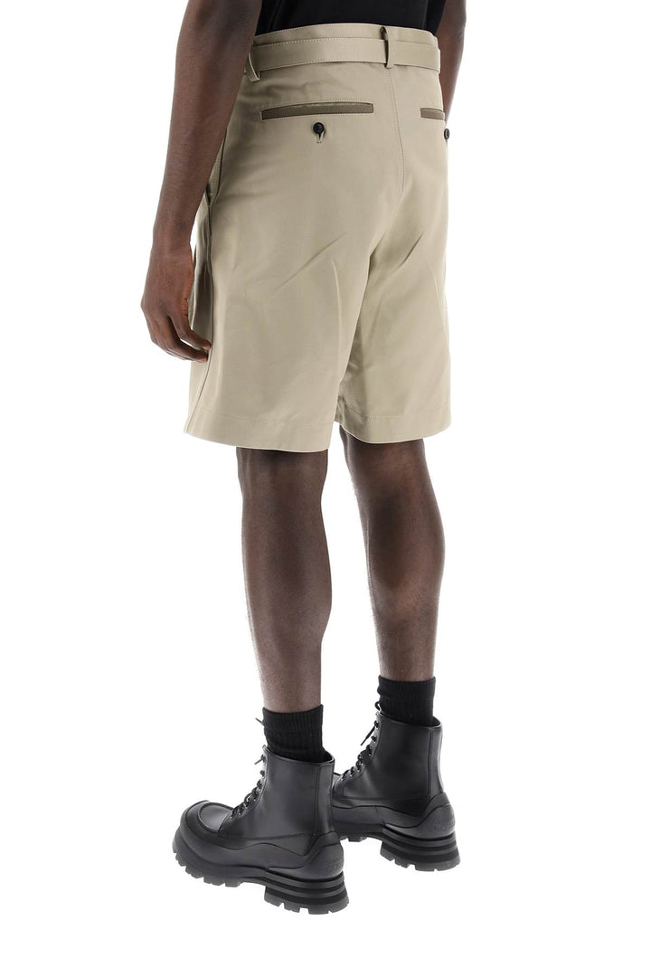 Sacai cotton belted shorts-2