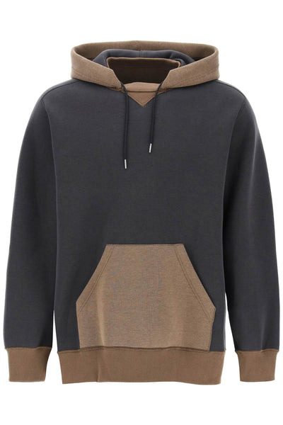 Sacai hooded sweatshirt with reverse-0