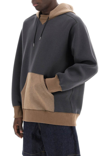 Sacai hooded sweatshirt with reverse-3