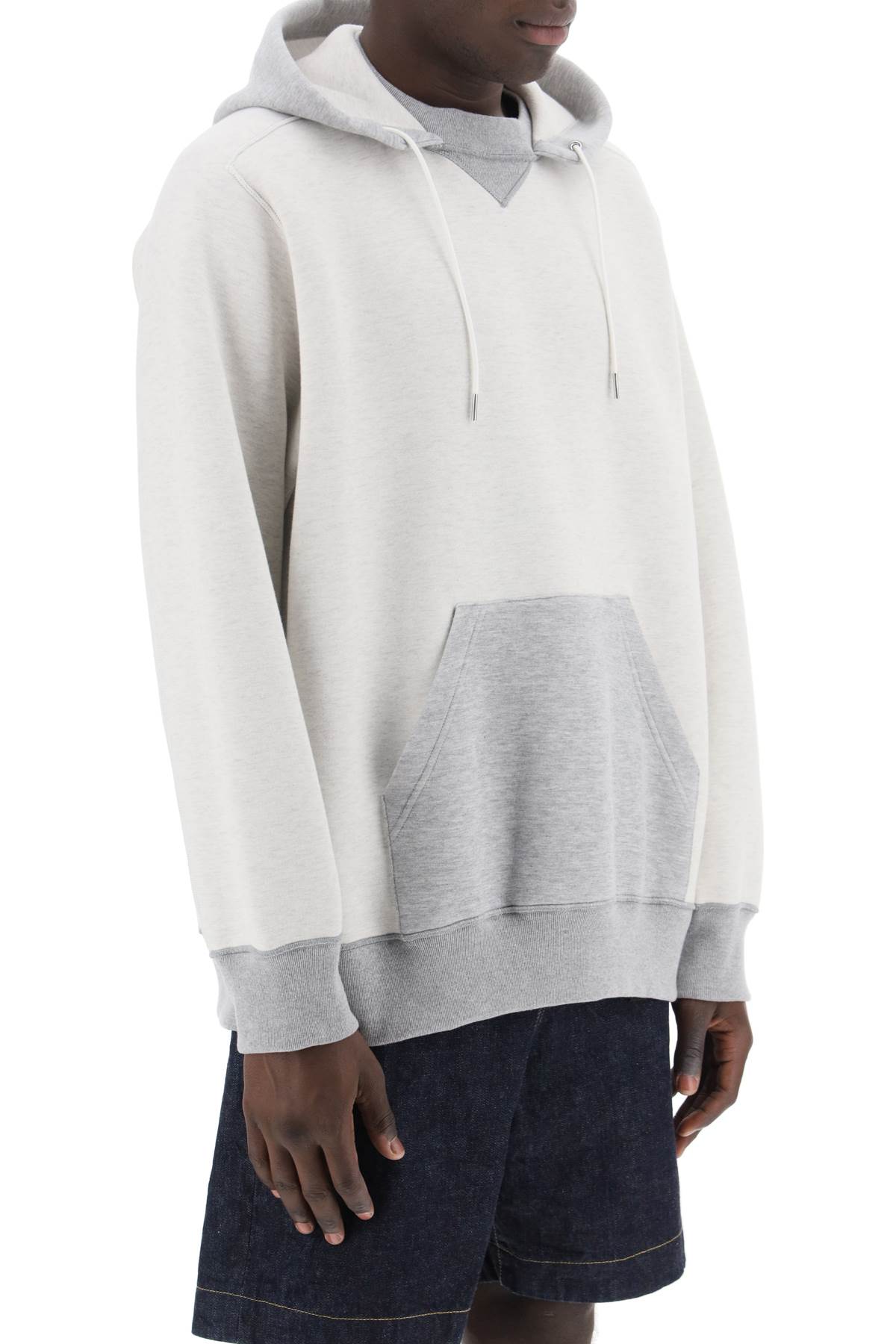Sacai hooded sweatshirt with reverse-1