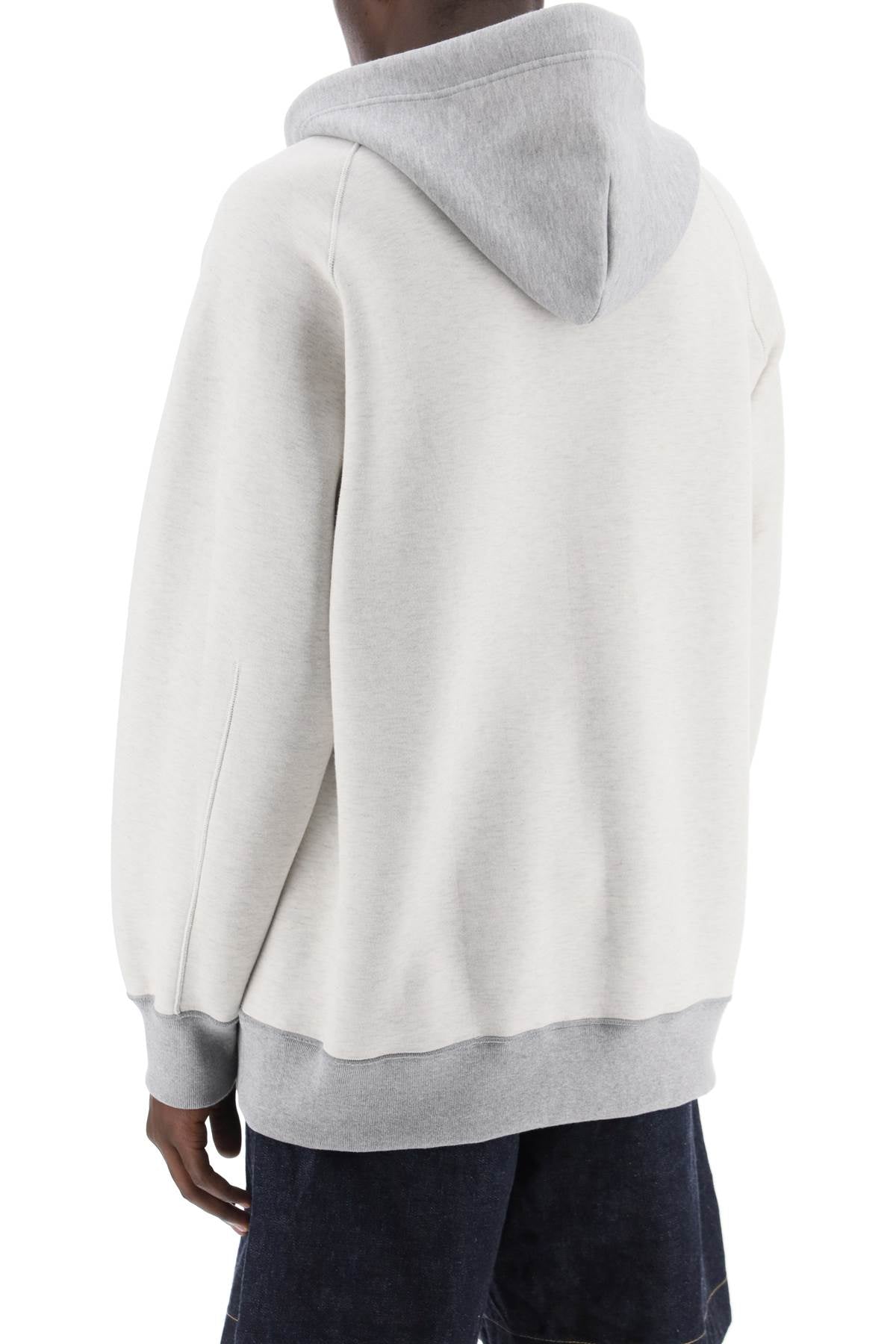 Sacai hooded sweatshirt with reverse-2