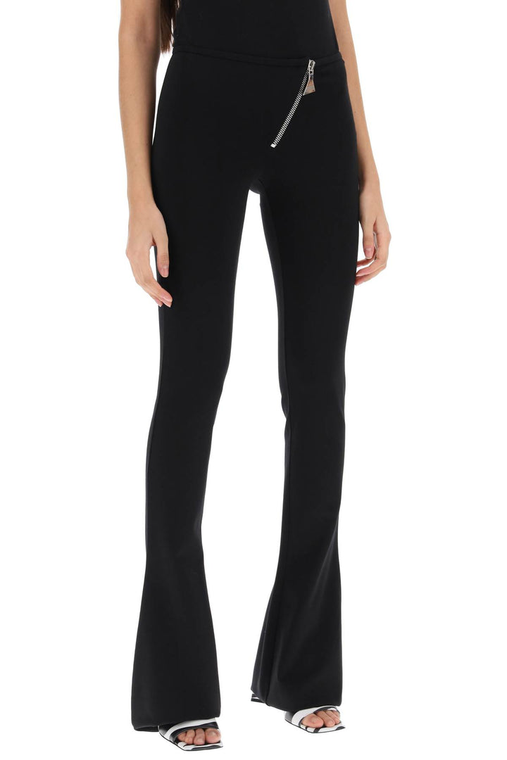 The attico bootcut pants with slanted zipper-1