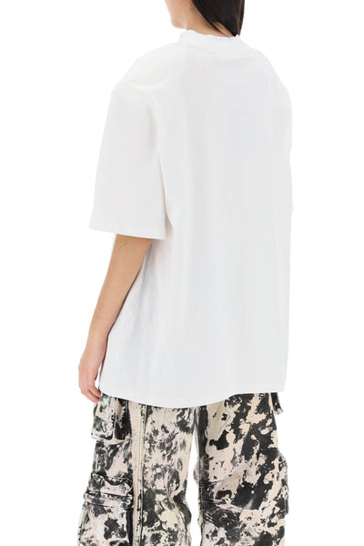 The attico kilie oversized t-shirt with padded shoulders-2