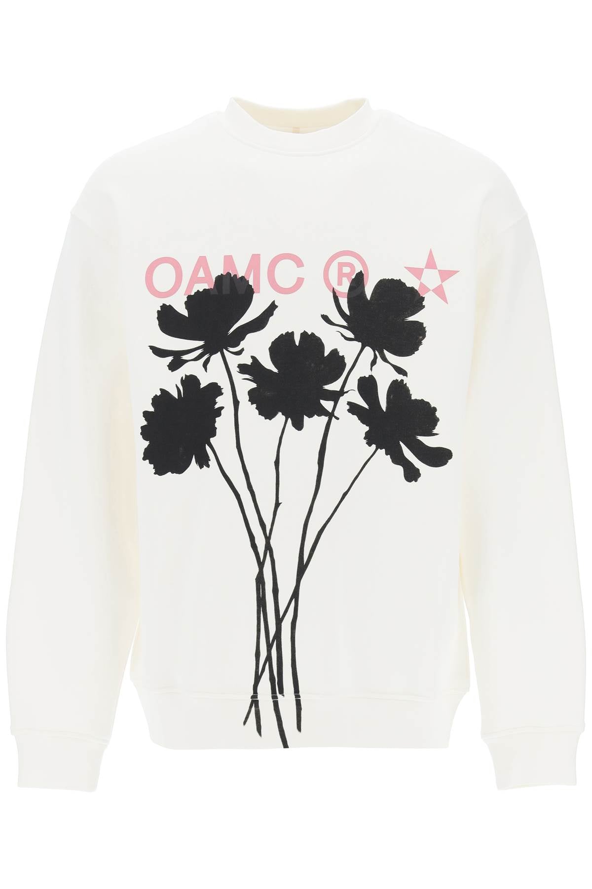 Oamc whiff sweatshirt with graphic print-0