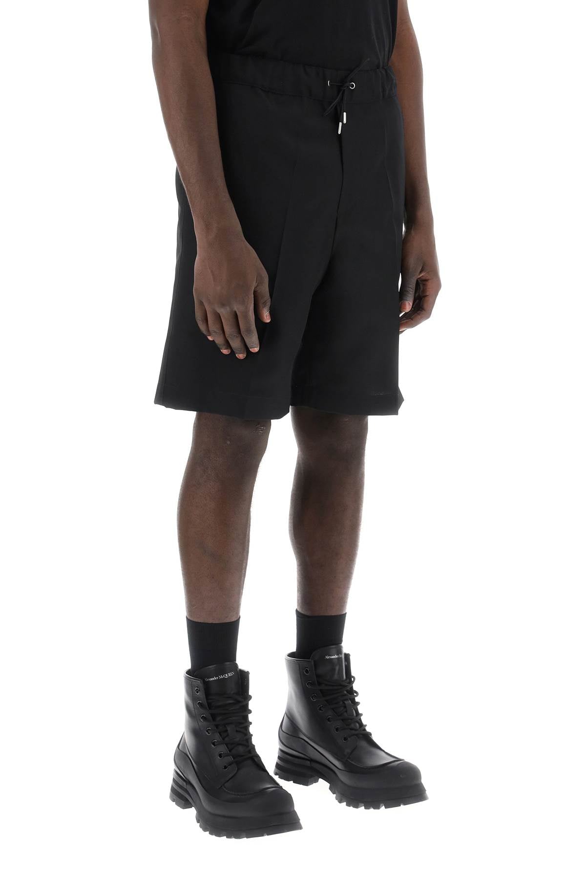 Oamc shorts with elasticated waistband-1