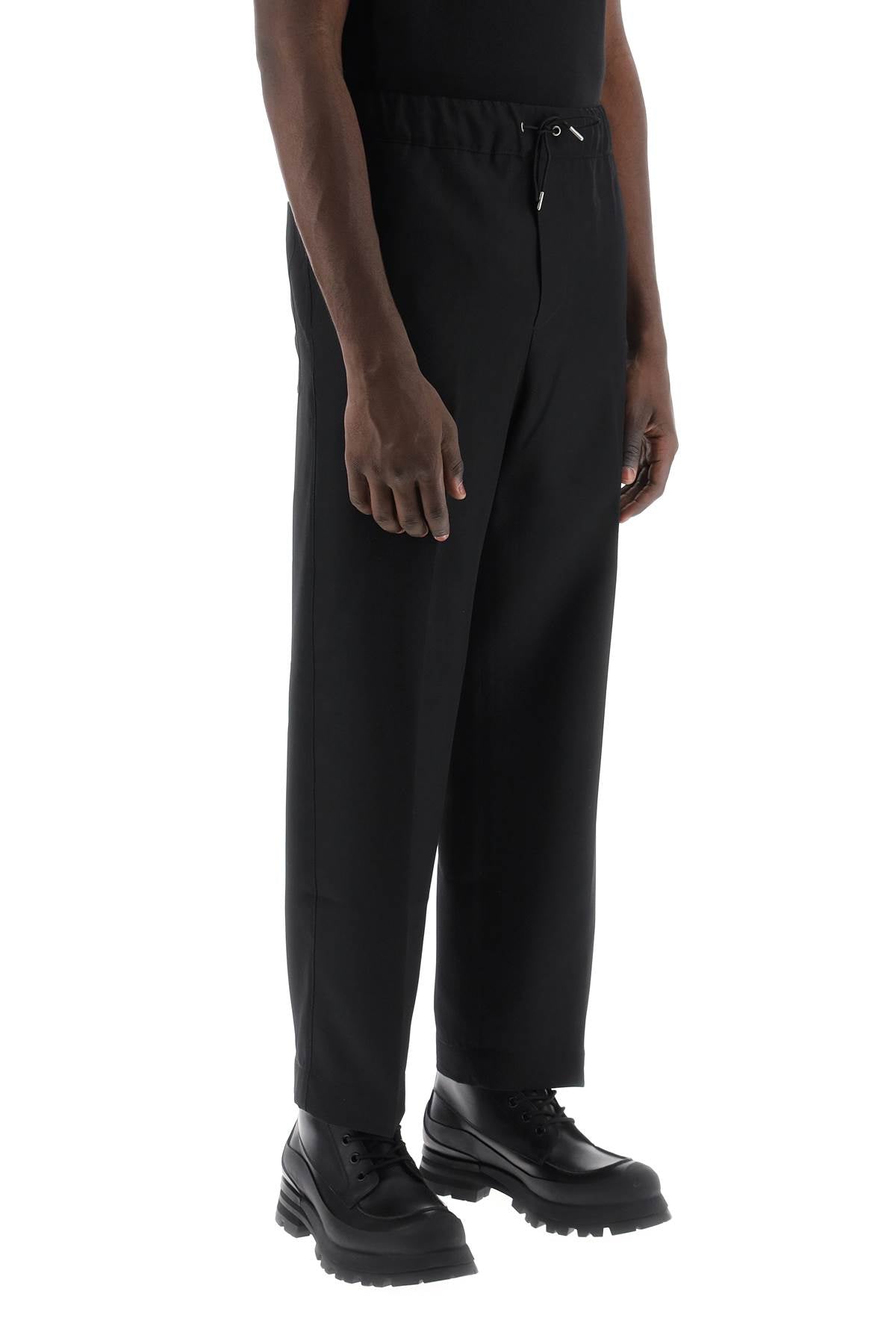 Oamc pants with elasticated waistband-1