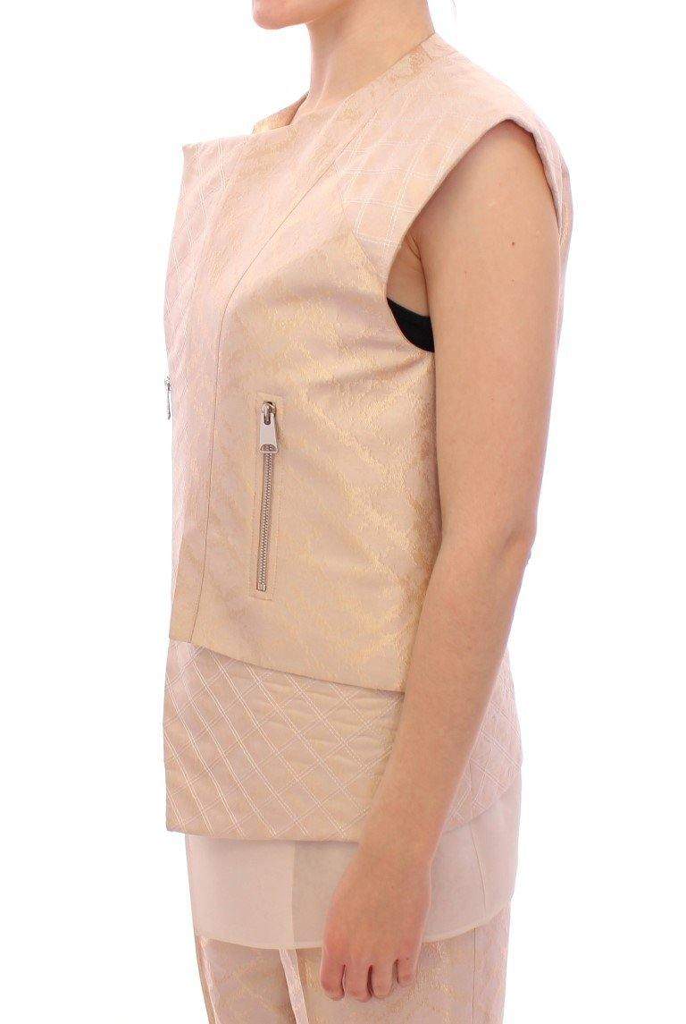 Zeyneptosum  brocade sleeveless Jacket #women, Beige, Catch, feed-agegroup-adult, feed-color-beige, feed-gender-female, feed-size-IT42|M, Gender_Women, IT42|M, Jackets & Coats - Women - Clothing, Kogan, Zeyneptosum at SEYMAYKA