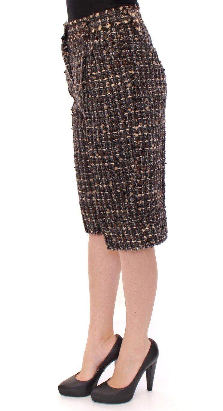 Dolce & Gabbana  Multicolor wool shorts pants #women, Brand_Dolce & Gabbana, Catch, Dolce & Gabbana, feed-agegroup-adult, feed-color-multicolor, feed-gender-female, feed-size-IT38|XS, feed-size-IT40|S, feed-size-IT42|M, Gender_Women, IT38|XS, IT40|S, IT42|M, Kogan, Multicolor, Shorts - Women - Clothing at SEYMAYKA