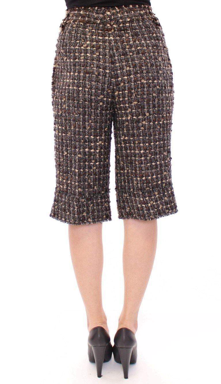Dolce & Gabbana  Multicolor wool shorts pants #women, Brand_Dolce & Gabbana, Catch, Dolce & Gabbana, feed-agegroup-adult, feed-color-multicolor, feed-gender-female, feed-size-IT38|XS, feed-size-IT40|S, feed-size-IT42|M, Gender_Women, IT38|XS, IT40|S, IT42|M, Kogan, Multicolor, Shorts - Women - Clothing at SEYMAYKA