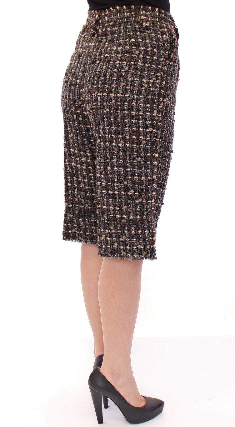Dolce & Gabbana  Multicolor wool shorts pants #women, Brand_Dolce & Gabbana, Catch, Dolce & Gabbana, feed-agegroup-adult, feed-color-multicolor, feed-gender-female, feed-size-IT38|XS, feed-size-IT40|S, feed-size-IT42|M, Gender_Women, IT38|XS, IT40|S, IT42|M, Kogan, Multicolor, Shorts - Women - Clothing at SEYMAYKA