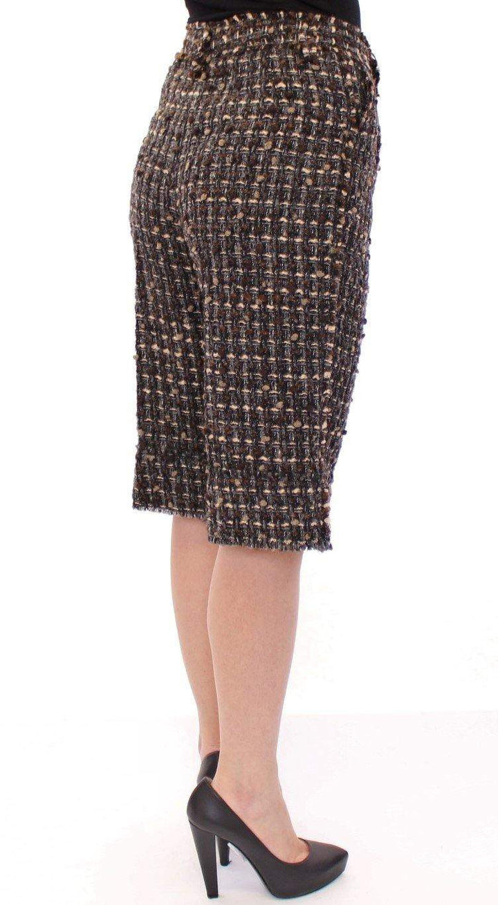 Dolce & Gabbana  Multicolor wool shorts pants #women, Brand_Dolce & Gabbana, Catch, Dolce & Gabbana, feed-agegroup-adult, feed-color-multicolor, feed-gender-female, feed-size-IT38|XS, feed-size-IT40|S, feed-size-IT42|M, Gender_Women, IT38|XS, IT40|S, IT42|M, Kogan, Multicolor, Shorts - Women - Clothing at SEYMAYKA