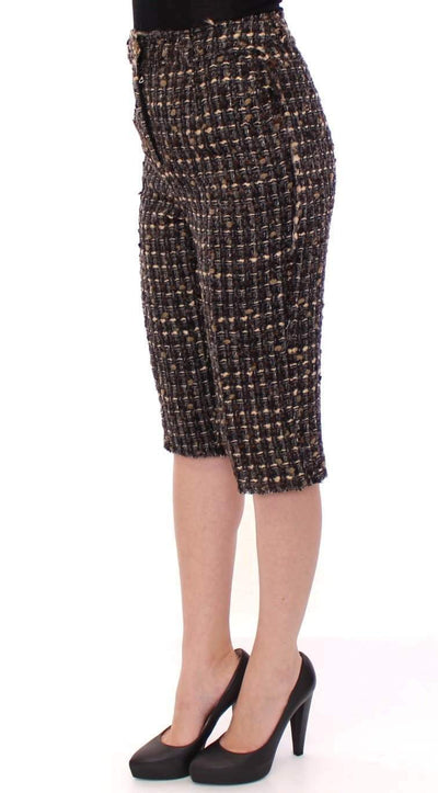 Dolce & Gabbana Multicolor Wool Shorts Pants #women, Brand_Dolce & Gabbana, Dolce & Gabbana, feed-agegroup-adult, feed-color-multicolor, feed-gender-female, feed-size-IT38|XS, feed-size-IT40|S, Gender_Women, IT38|XS, IT40|S, IT42|M, Multicolor, Shorts - Women - Clothing at SEYMAYKA
