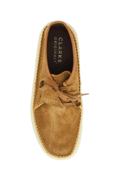 Clarks originals suede leather caravan lace-up shoes-1
