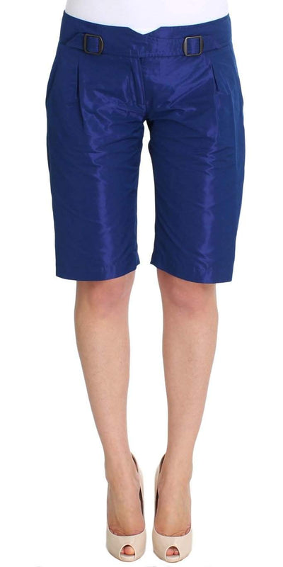 ERMANNO SCERVINO Women   Above Knees Bermuda Shorts #women, Blue, Catch, Ermanno Scervino, feed-agegroup-adult, feed-color-blue, feed-gender-female, feed-size-IT40|S, Gender_Women, IT40|S, Kogan, Shorts - Women - Clothing at SEYMAYKA