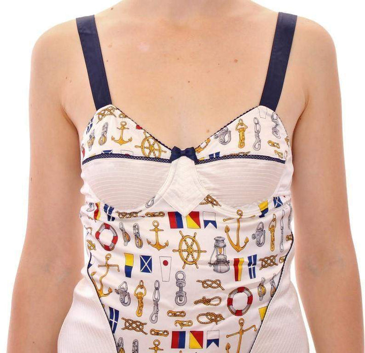 Dolce & Gabbana  White sailor motive tank top #women, Brand_Dolce & Gabbana, Catch, Dolce & Gabbana, feed-agegroup-adult, feed-color-white, feed-gender-female, feed-size-IT2 | S, feed-size-IT3 | M, feed-size-IT4 | L, Gender_Women, IT2 | S, IT3 | M, IT4 | L, Kogan, Tops & T-Shirts - Women - Clothing, White at SEYMAYKA
