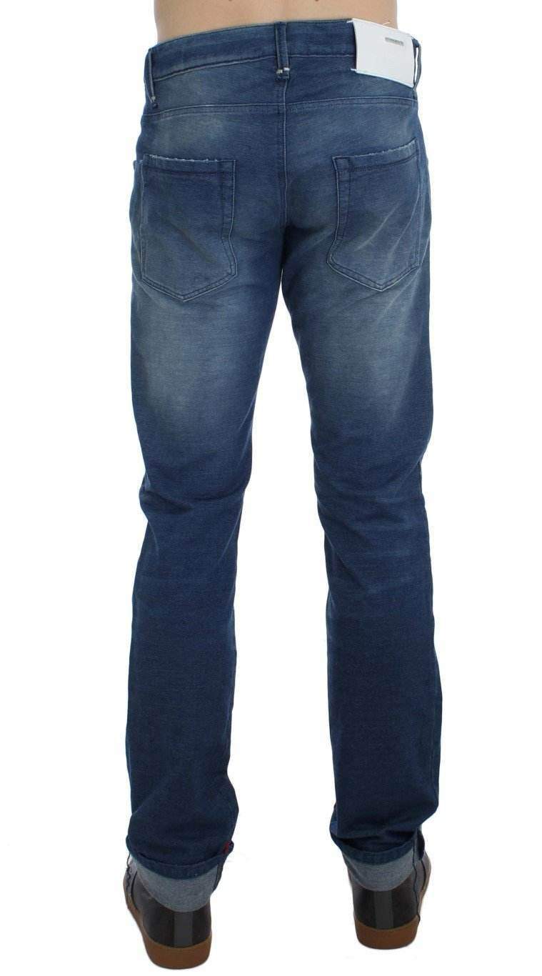 ACHT  Wash Denim Cotton Stretch Slim Fit Jeans #men, Acht, Blue, Catch, feed-agegroup-adult, feed-color-blue, feed-gender-male, feed-size-W34, Gender_Men, Jeans & Pants - Men - Clothing, Kogan, W34 at SEYMAYKA