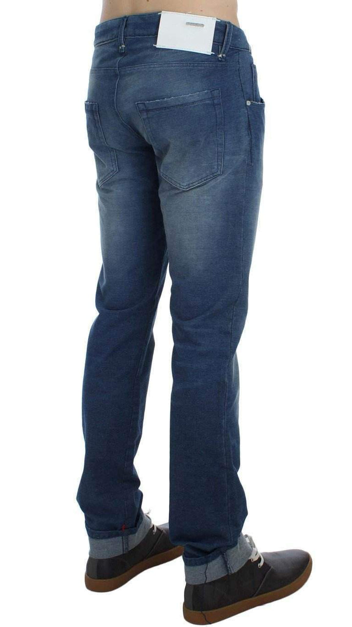 ACHT  Wash Denim Cotton Stretch Slim Fit Jeans #men, Acht, Blue, Catch, feed-agegroup-adult, feed-color-blue, feed-gender-male, feed-size-W34, Gender_Men, Jeans & Pants - Men - Clothing, Kogan, W34 at SEYMAYKA