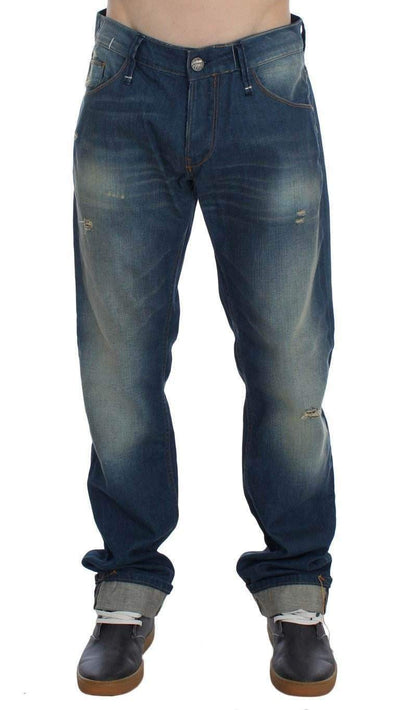ACHT  Wash Denim Cotton Stretch Baggy Fit Jeans #men, Acht, Blue, Catch, feed-agegroup-adult, feed-color-blue, feed-gender-male, feed-size-W34, Gender_Men, Jeans & Pants - Men - Clothing, Kogan, W34 at SEYMAYKA