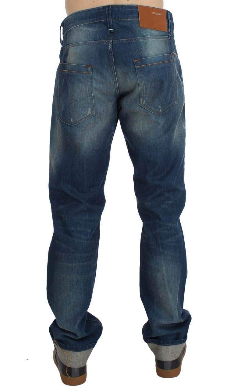ACHT  Wash Denim Cotton Stretch Baggy Fit Jeans #men, Acht, Blue, Catch, feed-agegroup-adult, feed-color-blue, feed-gender-male, feed-size-W34, Gender_Men, Jeans & Pants - Men - Clothing, Kogan, W34 at SEYMAYKA