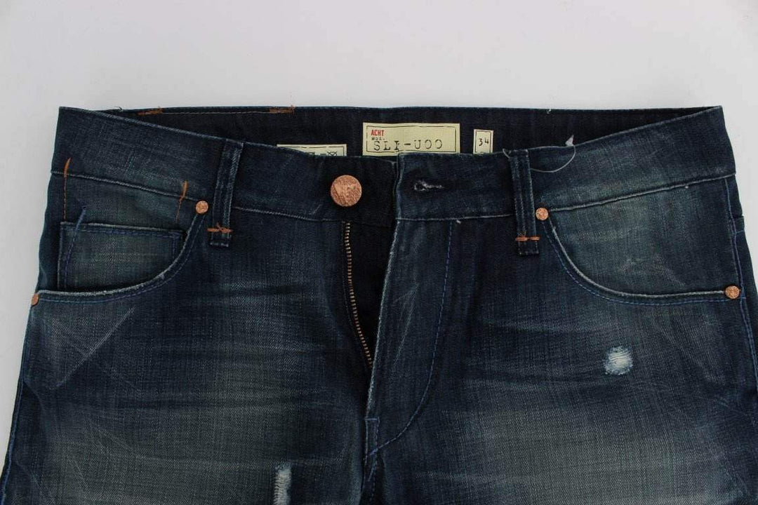 ACHT  Wash Cotton Denim Slim Fit Jeans #men, Acht, Blue, Catch, feed-agegroup-adult, feed-color-blue, feed-gender-male, feed-size-W34, Gender_Men, Jeans & Pants - Men - Clothing, Kogan, W34 at SEYMAYKA