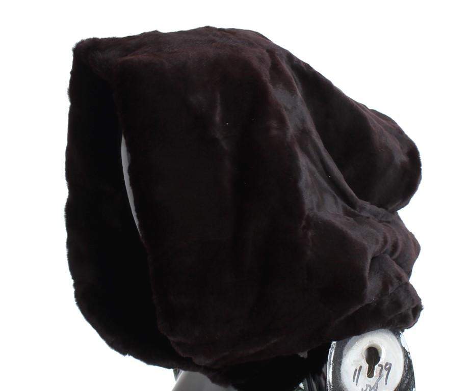 Dolce & Gabbana  Purple Weasel Fur Crochet Hood Scarf Hat #women, Brand_Dolce & Gabbana, Catch, Dolce & Gabbana, feed-agegroup-adult, feed-color-gray, feed-gender-female, feed-size-OS, Gender_Women, Gray, Hats - Women - Accessories, Kogan, Scarves - Women - Accessories at SEYMAYKA