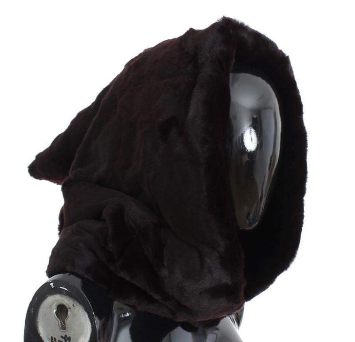 Dolce & Gabbana  Purple Weasel Fur Crochet Hood Scarf Hat #women, Brand_Dolce & Gabbana, Catch, Dolce & Gabbana, feed-agegroup-adult, feed-color-gray, feed-gender-female, feed-size-OS, Gender_Women, Gray, Hats - Women - Accessories, Kogan, Scarves - Women - Accessories at SEYMAYKA
