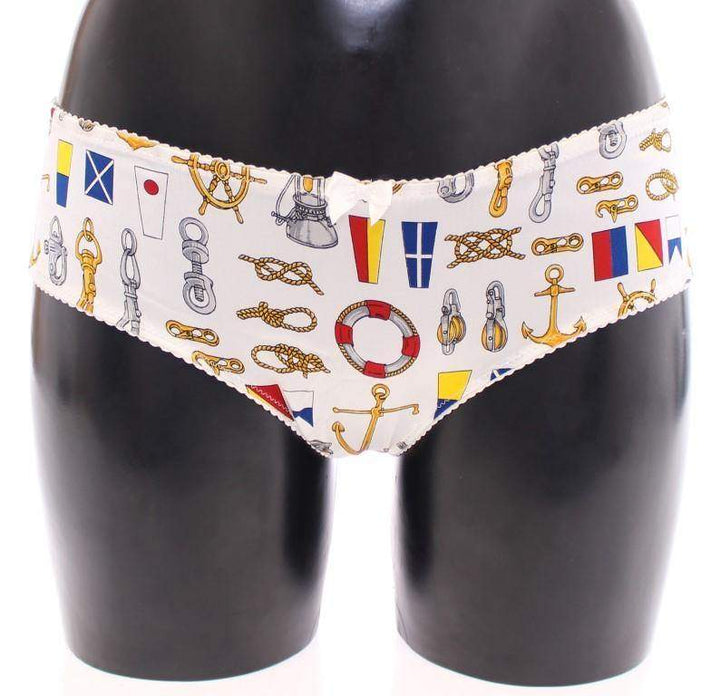 Dolce & Gabbana  White Sailor Bra Panty Stretch Underwear #women, Brand_Dolce & Gabbana, Catch, Dolce & Gabbana, feed-agegroup-adult, feed-color-white, feed-gender-female, feed-size-IT1 | XS, feed-size-IT2 | S, feed-size-IT3 | M, Gender_Women, IT1 | XS, IT2 | S, IT3 | M, Kogan, Underwear - Women - Clothing, White at SEYMAYKA