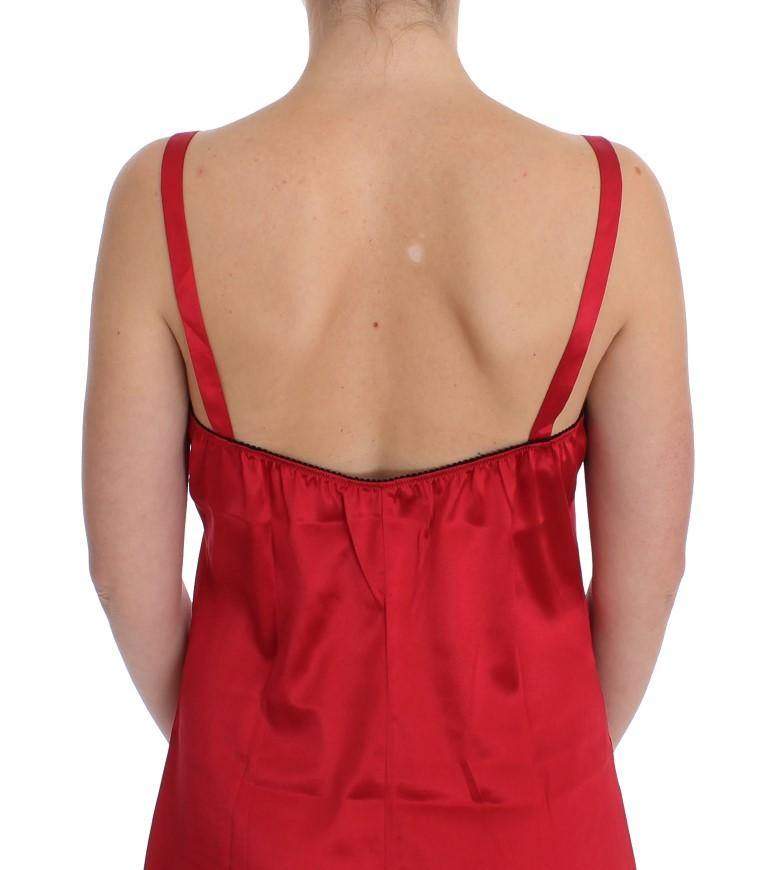 Dolce & Gabbana  Red Black Silk Lace Dress Lingerie #women, Brand_Dolce & Gabbana, Catch, Dolce & Gabbana, feed-agegroup-adult, feed-color-red, feed-gender-female, feed-size-IT1 | XS, feed-size-IT2 | S, Gender_Women, IT1 | XS, IT2 | S, Kogan, Red, Underwear - Women - Clothing at SEYMAYKA
