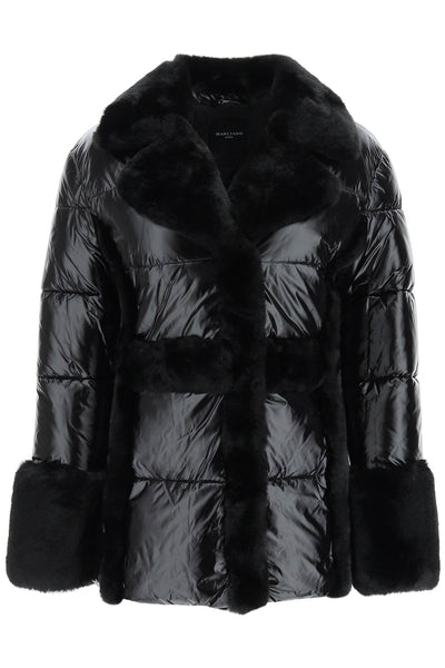Marciano by guess puffer jacket with faux fur details-0
