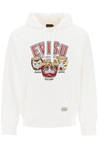 Evisu hoodie with embroidery and print-0