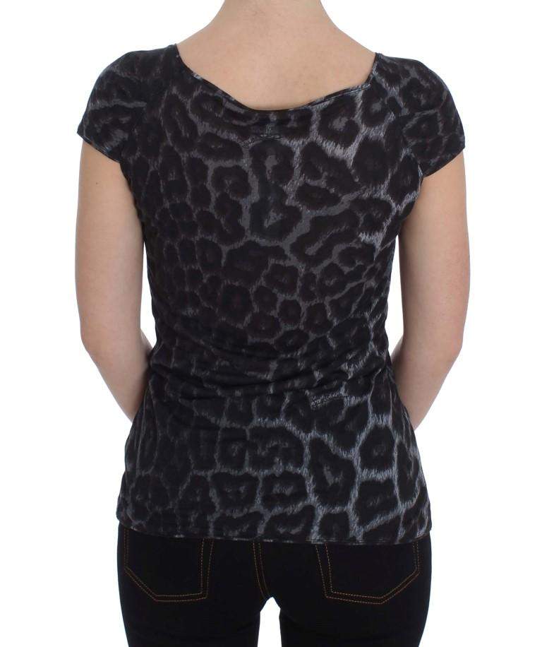 Cavalli  Women Dark  Leopard Modal  Blouse Top #women, Catch, Cavalli, feed-agegroup-adult, feed-color-gray, feed-gender-female, feed-size-IT44 | M, Gender_Women, Gray, IT44 | M, IT46 | L, IT48 | XL, Kogan, Tops & T-Shirts - Women - Clothing at SEYMAYKA