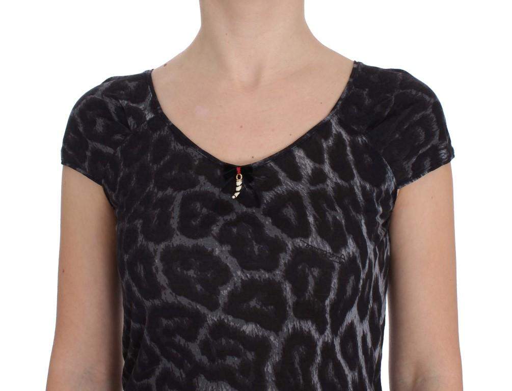 Cavalli  Women Dark  Leopard Modal  Blouse Top #women, Catch, Cavalli, feed-agegroup-adult, feed-color-gray, feed-gender-female, feed-size-IT44 | M, Gender_Women, Gray, IT44 | M, IT46 | L, IT48 | XL, Kogan, Tops & T-Shirts - Women - Clothing at SEYMAYKA