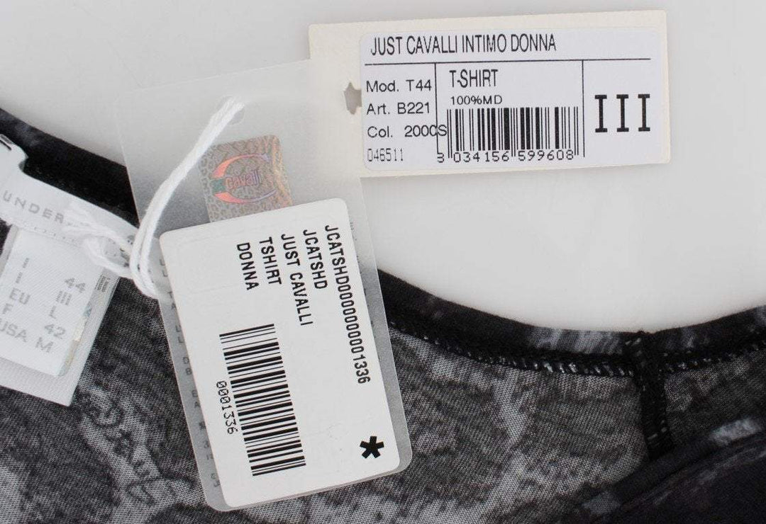 Cavalli  Women Dark  Leopard Modal  Blouse Top #women, Catch, Cavalli, feed-agegroup-adult, feed-color-gray, feed-gender-female, feed-size-IT44 | M, Gender_Women, Gray, IT44 | M, IT46 | L, IT48 | XL, Kogan, Tops & T-Shirts - Women - Clothing at SEYMAYKA