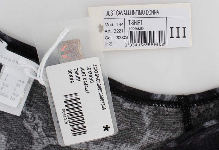 Cavalli  Women Dark  Leopard Modal  Blouse Top #women, Catch, Cavalli, feed-agegroup-adult, feed-color-gray, feed-gender-female, feed-size-IT44 | M, Gender_Women, Gray, IT44 | M, IT46 | L, IT48 | XL, Kogan, Tops & T-Shirts - Women - Clothing at SEYMAYKA