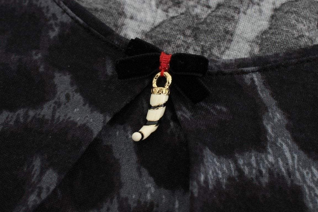 Cavalli  Women Dark  Leopard Modal  Blouse Top #women, Catch, Cavalli, feed-agegroup-adult, feed-color-gray, feed-gender-female, feed-size-IT44 | M, Gender_Women, Gray, IT44 | M, IT46 | L, IT48 | XL, Kogan, Tops & T-Shirts - Women - Clothing at SEYMAYKA