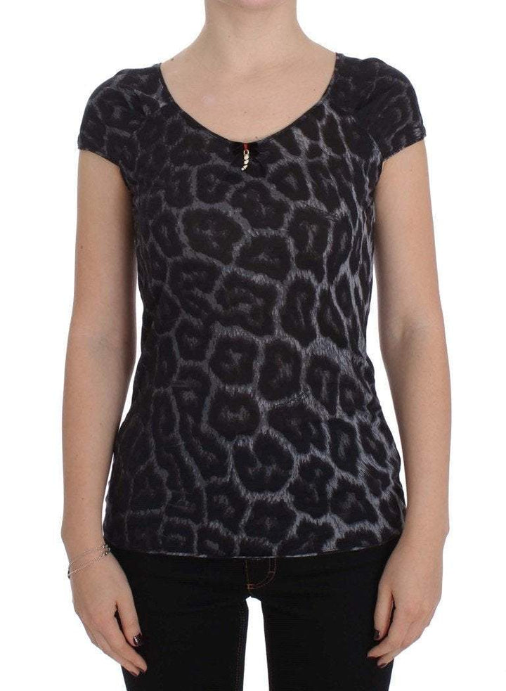 Cavalli  Women Dark  Leopard Modal  Blouse Top #women, Catch, Cavalli, feed-agegroup-adult, feed-color-gray, feed-gender-female, feed-size-IT44 | M, Gender_Women, Gray, IT44 | M, IT46 | L, IT48 | XL, Kogan, Tops & T-Shirts - Women - Clothing at SEYMAYKA