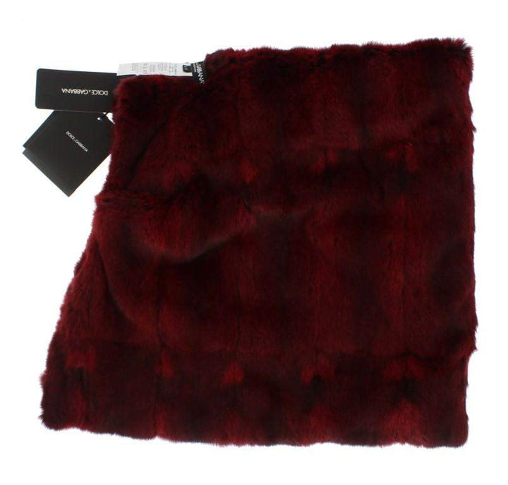 Dolce & Gabbana  Bordeaux Hamster Fur Crochet Hood Scarf Hat #women, Bordeaux, Brand_Dolce & Gabbana, Catch, Dolce & Gabbana, feed-agegroup-adult, feed-color-bordeaux, feed-gender-female, feed-size-OS, Gender_Women, Hats - Women - Accessories, Kogan, Scarves - Women - Accessories at SEYMAYKA