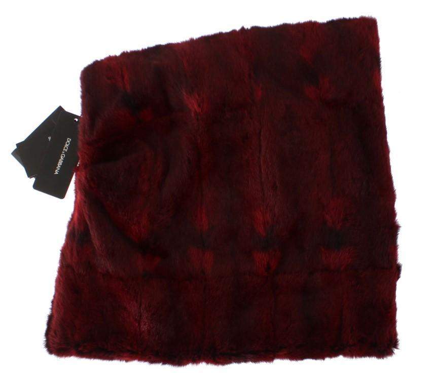 Dolce & Gabbana  Bordeaux Hamster Fur Crochet Hood Scarf Hat #women, Bordeaux, Brand_Dolce & Gabbana, Catch, Dolce & Gabbana, feed-agegroup-adult, feed-color-bordeaux, feed-gender-female, feed-size-OS, Gender_Women, Hats - Women - Accessories, Kogan, Scarves - Women - Accessories at SEYMAYKA