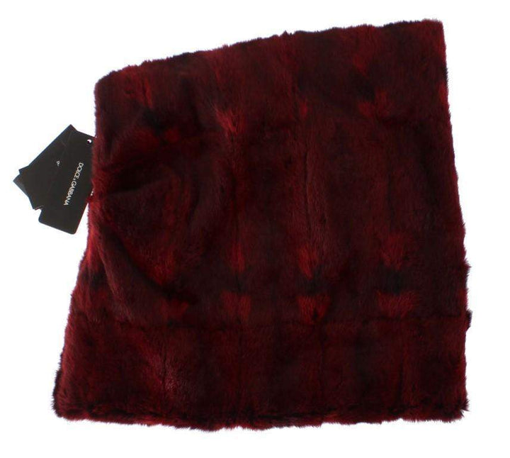 Dolce & Gabbana  Bordeaux Hamster Fur Crochet Hood Scarf Hat #women, Bordeaux, Brand_Dolce & Gabbana, Catch, Dolce & Gabbana, feed-agegroup-adult, feed-color-bordeaux, feed-gender-female, feed-size-OS, Gender_Women, Hats - Women - Accessories, Kogan, Scarves - Women - Accessories at SEYMAYKA