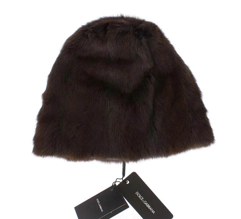 Dolce & Gabbana  Brown Weasel Fur Womens Cashmere Hat Beanie #women, 57 cm|S, 58 cm|M, Brand_Dolce & Gabbana, Brown, Catch, Dolce & Gabbana, feed-agegroup-adult, feed-color-brown, feed-gender-female, feed-size-57cm|M, feed-size-58cm|L, Gender_Women, Hats - Women - Accessories, Kogan at SEYMAYKA